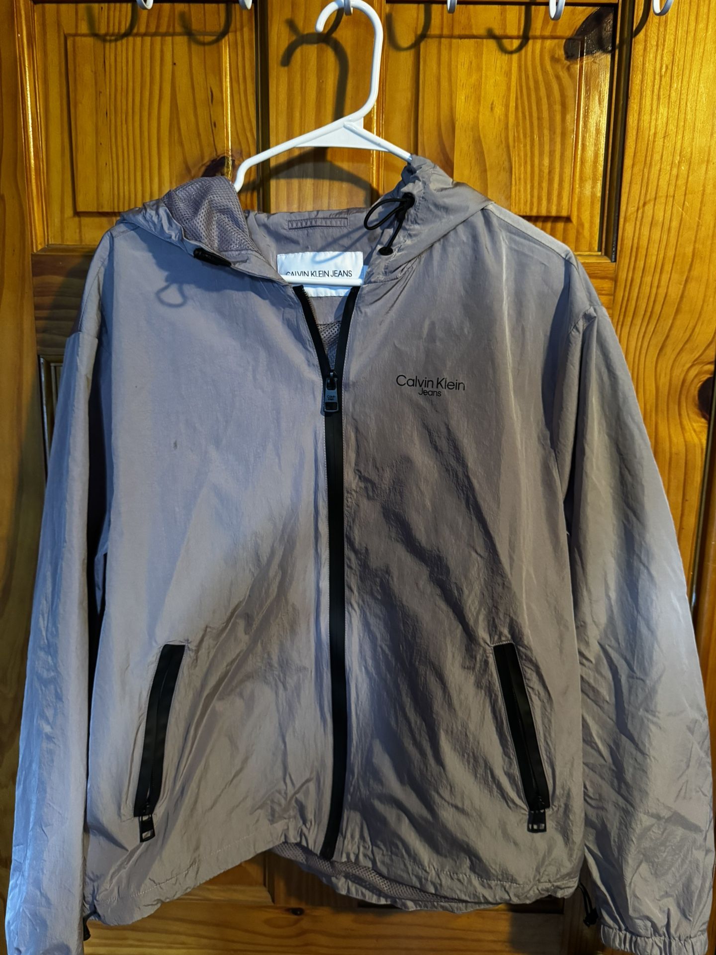 Calvin Klein Windbreaker Jacket, Lavender, Size L