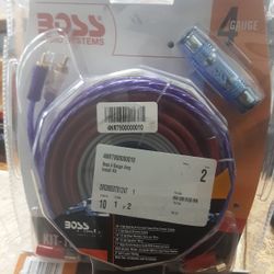 BOSS Audio Systems KIT10 4 Gauge Amplifier Installation Wiring Kit - A Car Helps You Make Connections and Brings Power to Your Radio, Subwoofers Speak