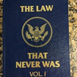 The Law That Never Was Book