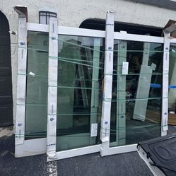 144x80 PGT Impact Sliding Glass Door
