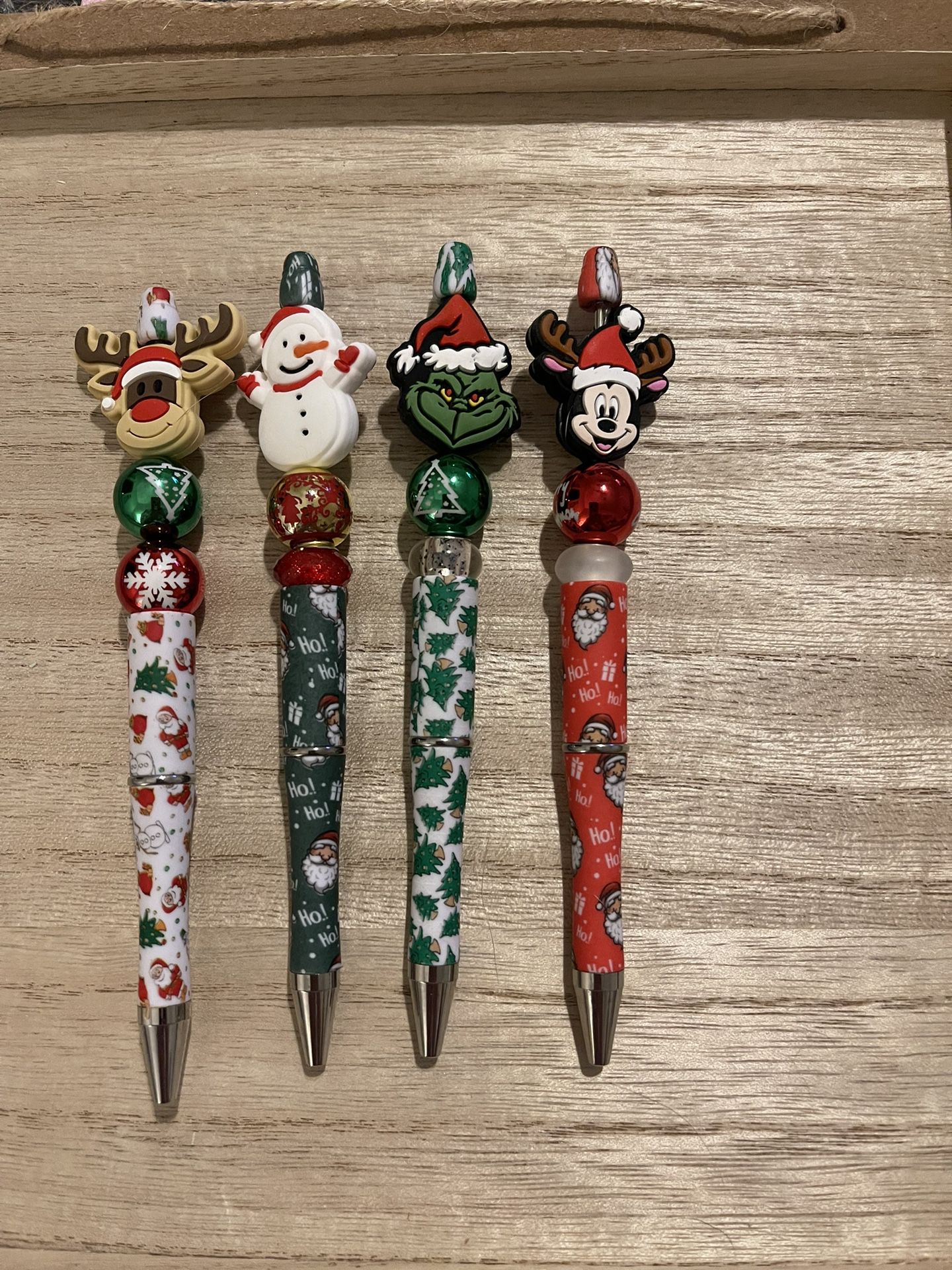 Beaded Christmas Pens