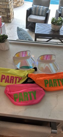 Neon Fanny Packs & Visors