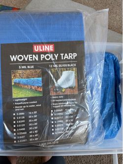Large 20 x 30 blue tarp lot