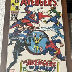 Set of 4 Framed Vintage Marvel & DC Comic Book Art Posters 