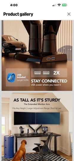 HUANUO Dual Monitor Arms