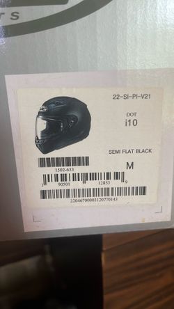Hjc i10 motorcycle helmet and bluetooth comm medium size