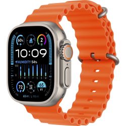 Apple Watch Ultra 2 Sport Smartwatch with 49mm Titanium Case and Orange Band