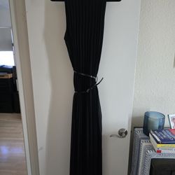 Black Pleated Dress