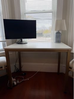 Gold & White Accent Desk