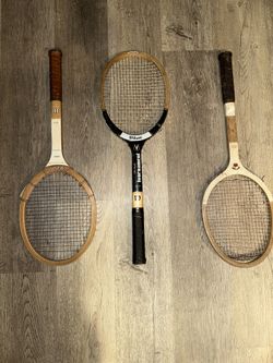 Vintage Decor, Wood Tennis Rackets Wilson racket
