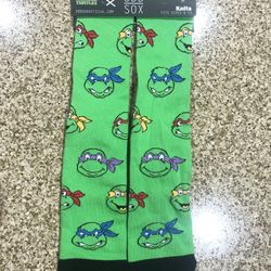 Teenage Mutant Ninja Turtle Socks Size 6-13