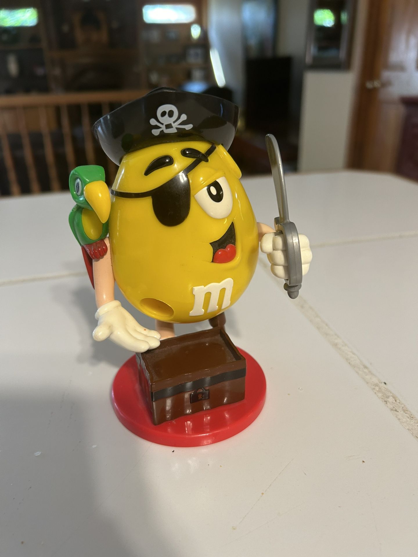 M&M's Yellow Peanut Character Pirate Candy dispenser