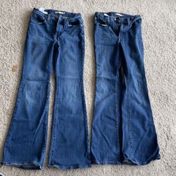 Levis 726-Women’s/juniors Flare Jeans 2pair