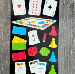 New Game Night Scrapbook Sticker Sheet