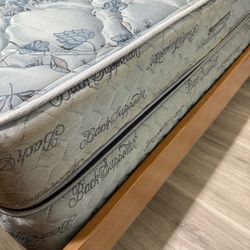 Used Bed California king size mattress and boxspring
