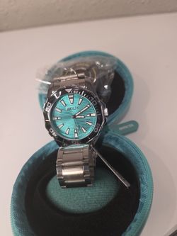 Invicta Diver Watch Teal Dial Steel Bracelet