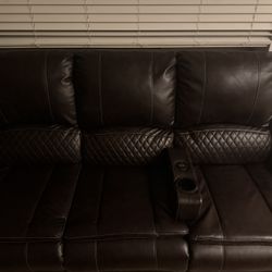 small sofa & single recliner set