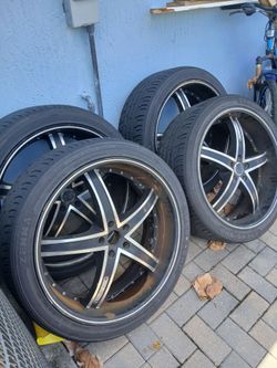 22 inch ruff rims and tires