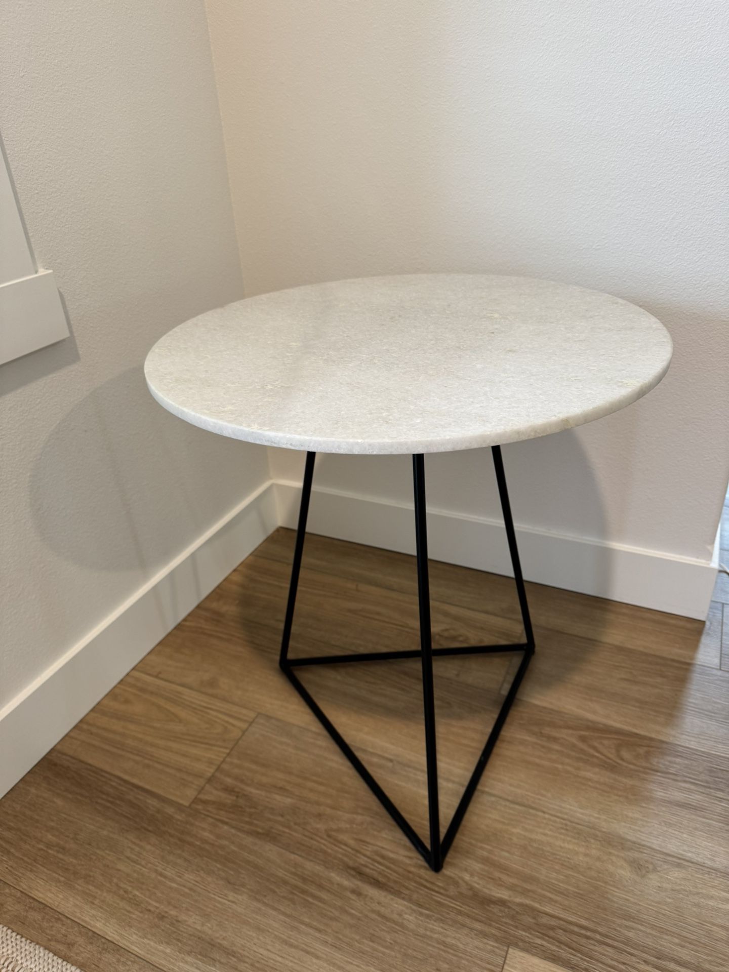 Marble Top End Table