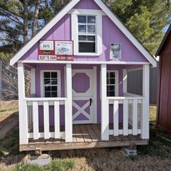 cute purple playhouse