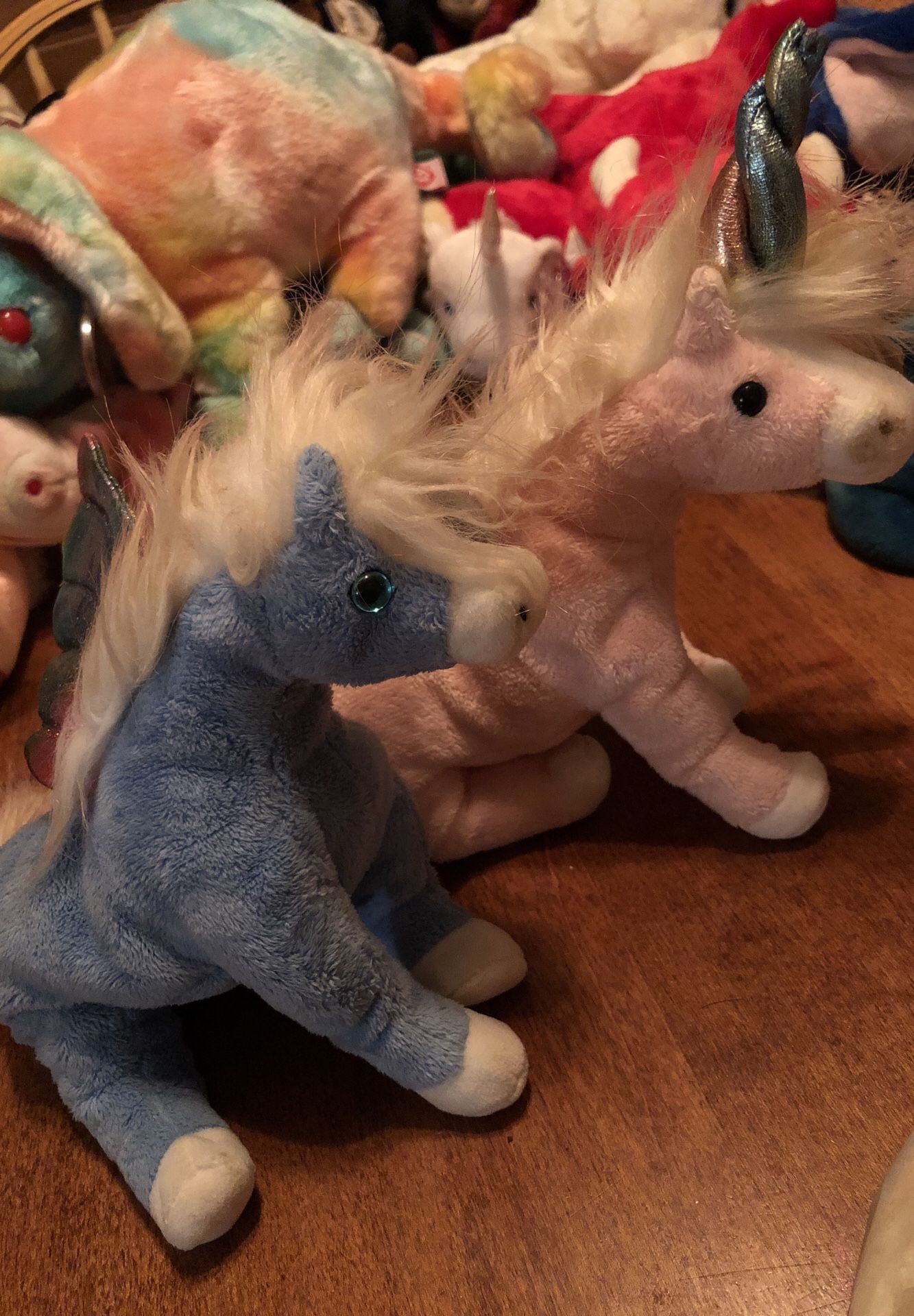 TY beanie baby Charmer the Unicorn and Pegasus