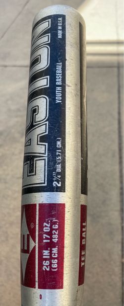 Easton hammer Youth Tee Ball baseball Bat - 26" / 17 oz - 2 1/4" Barrel - Silver/Red