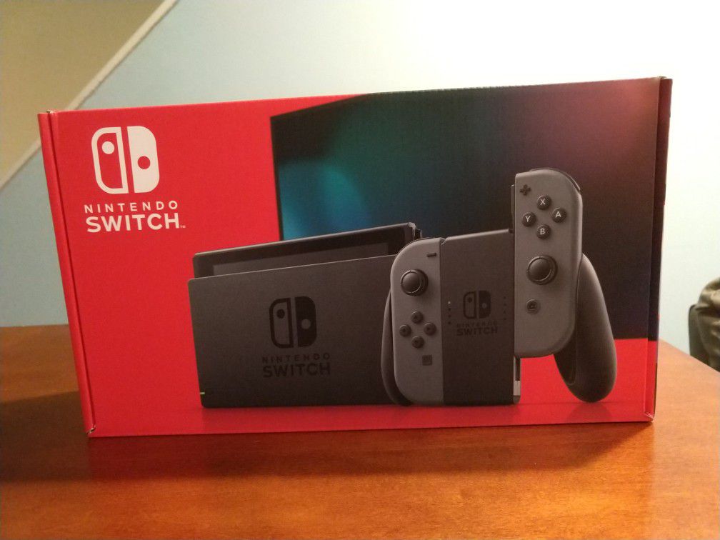 BRAND NEW Nintendo Switch with grey Joy-Cons - unopened v2