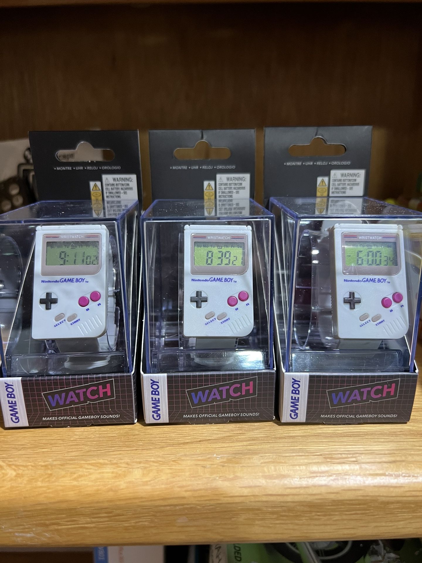 Nintendo Gameboy™ Digital Watch - Official Super Mario Land™ Alarm Sound & Built-in LED. Iconic Design, Great Retro Gaming Gift