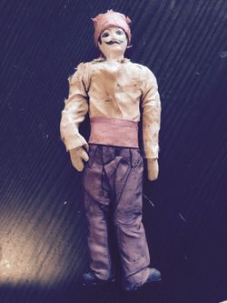 Antique Eastern European stuffed doll