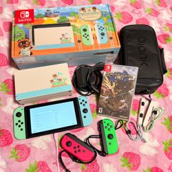 Nintendo Switch Animal Crossing Special Edition Bundle – 4 Joy-Cons + Sealed Game