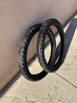 2 pc like new  bicycle tires  size 18 together $20