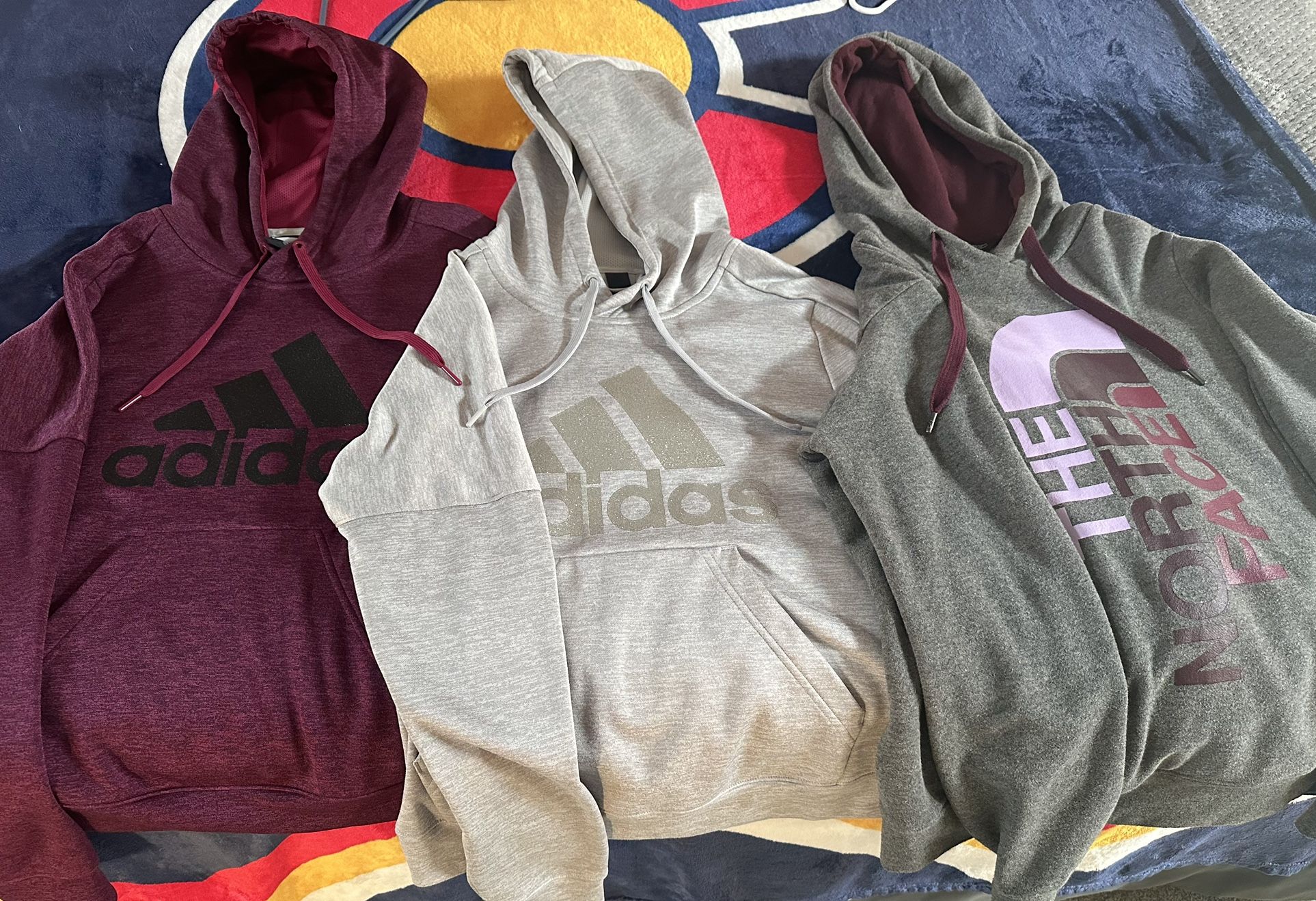 Adidas & North Face Hoodies