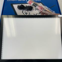 A4 LED Cordless Light Tracing Board Tracing Pad Rechargeable USB