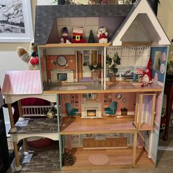 KidKraft Wooden Dollhouse 4 Ft Tall $40 