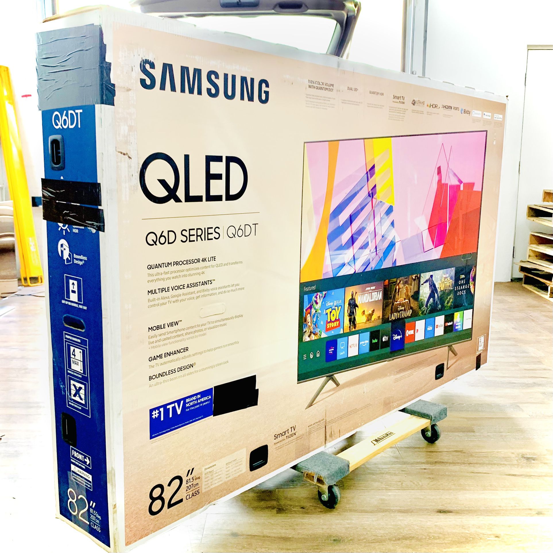 SAMSUNG 82” QLED Q6DT 4K SMART TV - QUANTUM DOT - HDR PREMIUM - $50 DOWN TAKE IT HOME