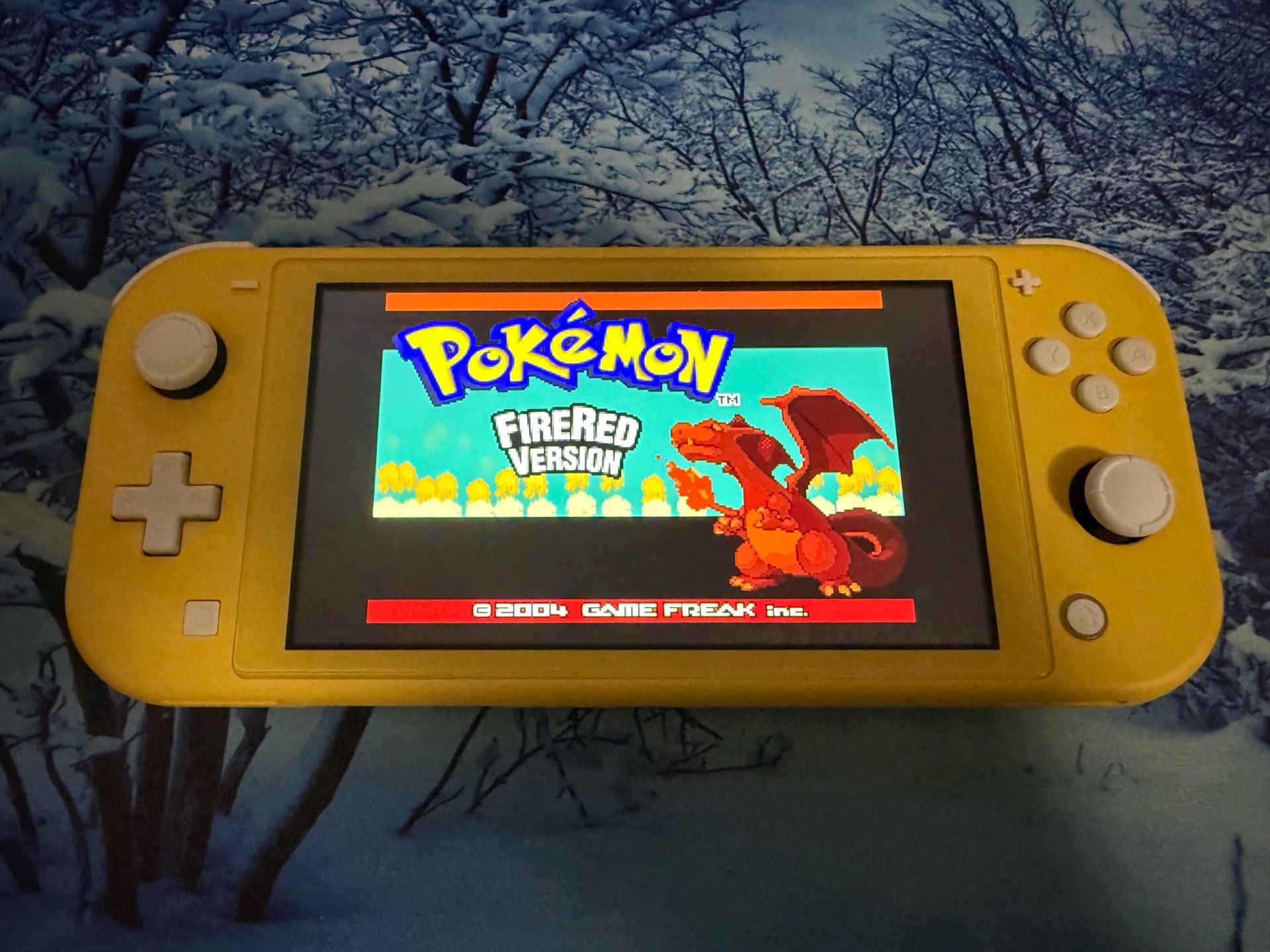 Yellow switch lite w screen protector
