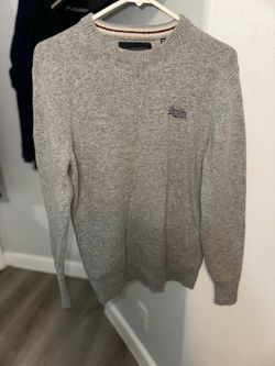 Superdry Grey Knit Crewneck Sweater