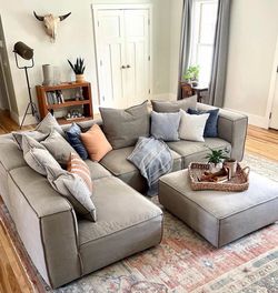 Arhaus COBURN FIVE-PIECE SECTIONAL (Capricorn Grey)