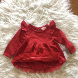 Baby Girl Red party Christmas dress 6-9 Mths