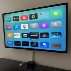 LG 42 Inch LED TV + Apple TV 4K Set