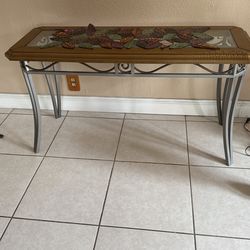Beautiful Matching Table And Mirror, Elegant In The Living Room