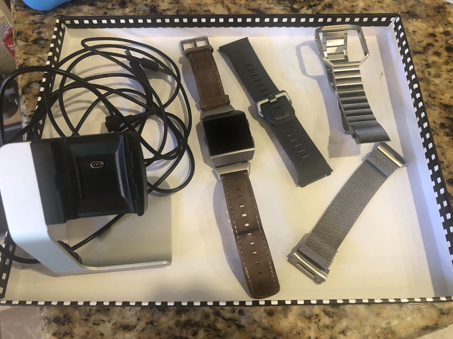 Fitbit Ionic with tons of extras!