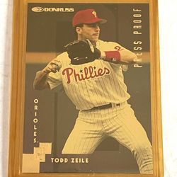 96’Donruss Baseball Silver Press Proof Todd Exile /2000