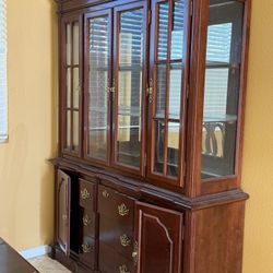 Table And China Cabinet 