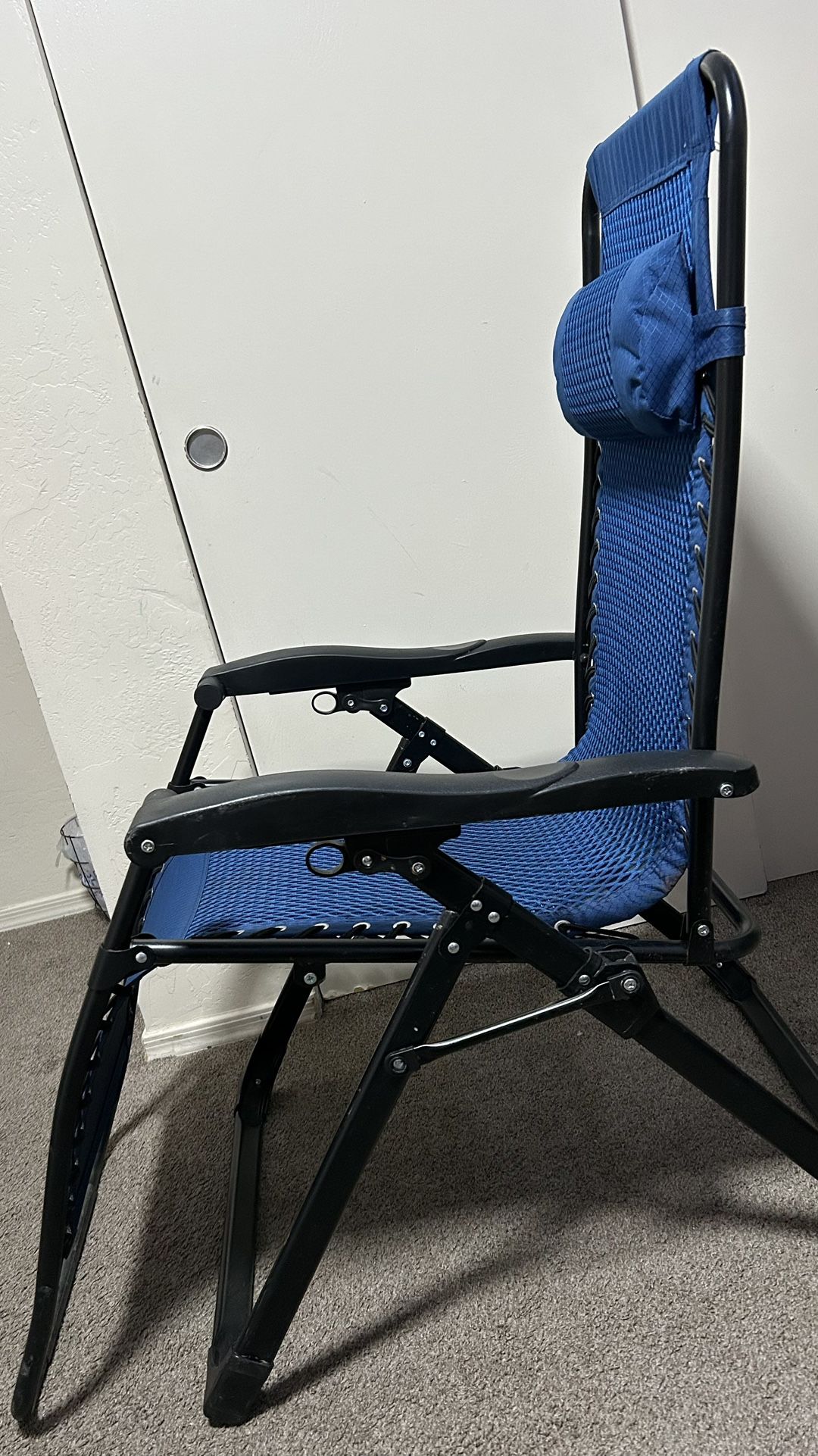 Camping Chair Extendable Blue