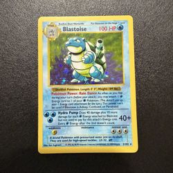 Blastoise Shadowless Holo Base Set