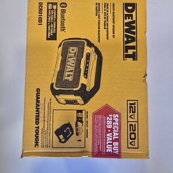 Dewalt 20v Bluetooth Speaker with Battery And Charger