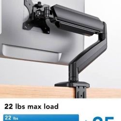 Single Monitor Mount, Adjustable Monitor Arm for 13–34 Inch Screen Up to 22lbs