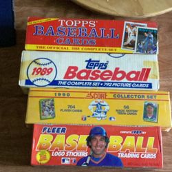 4 Factory Baseball Card Complete Sets