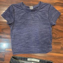 Cali Cropped Yoga T-Shirt 